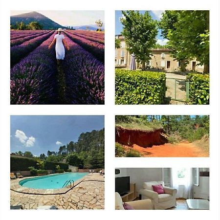 Eblouissant Appartement Au Calme D'Une Residence Avec Piscine Idealement Situe Au Pied Du Colorado Provencal Dans Le Prestigieux Luberon Rustrel Exterior foto